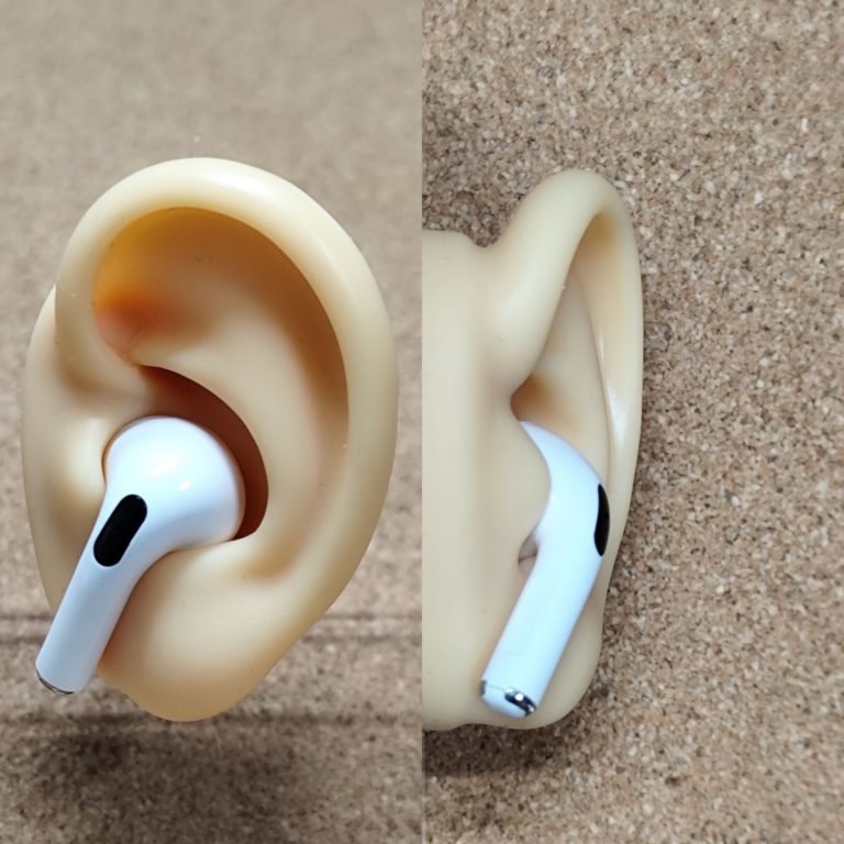 ダイソー「インナーイヤー型完全ワイヤレスステレオイヤホン」（FS-TWSGKDA03）