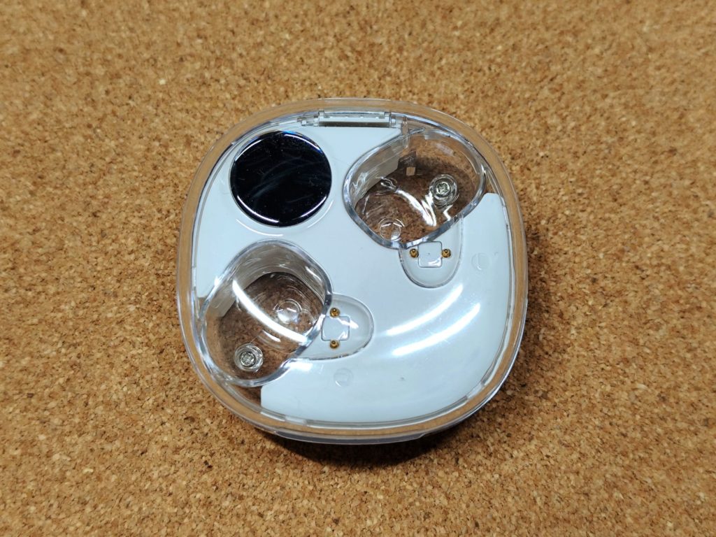 ダイソー「クリアケースワイヤレスイヤホン（TWS007）」